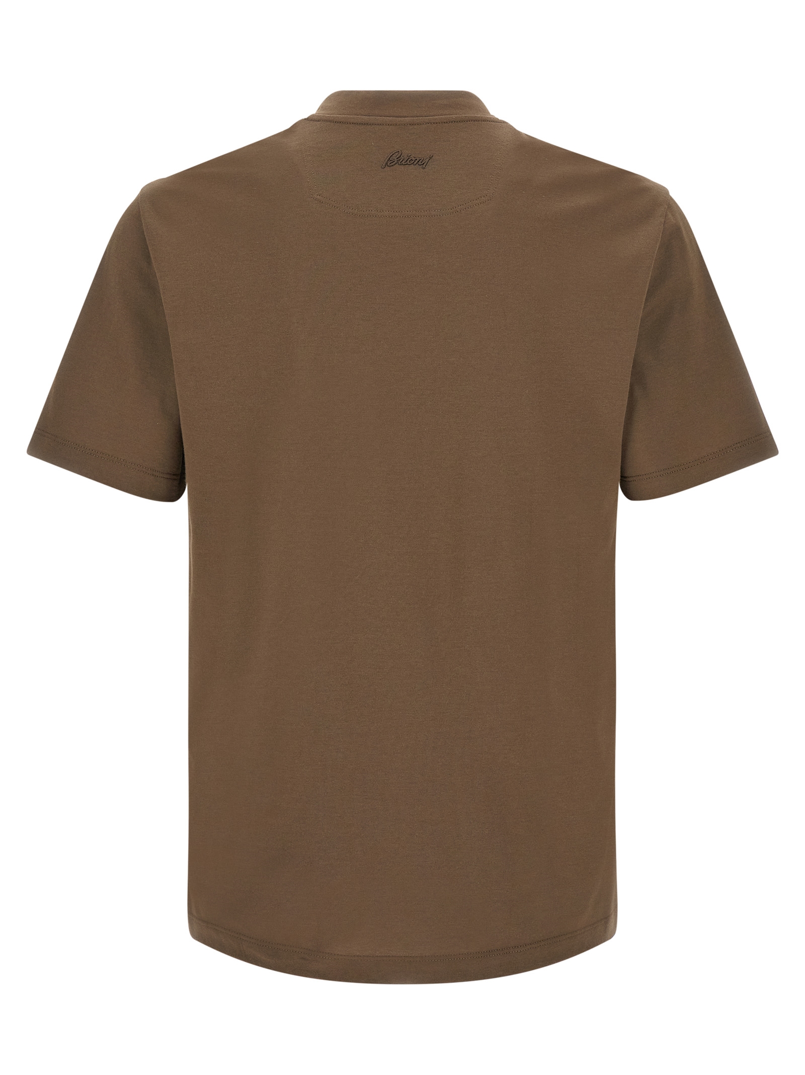 Brown Cotton T Shirt