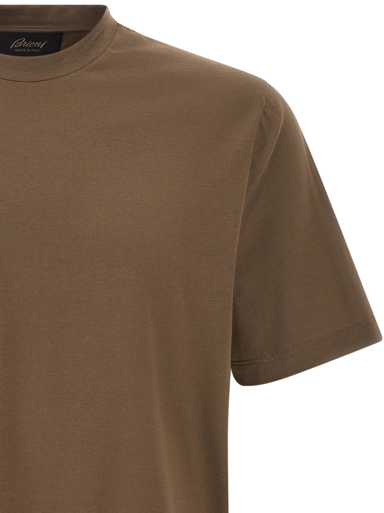 Brown Cotton T Shirt