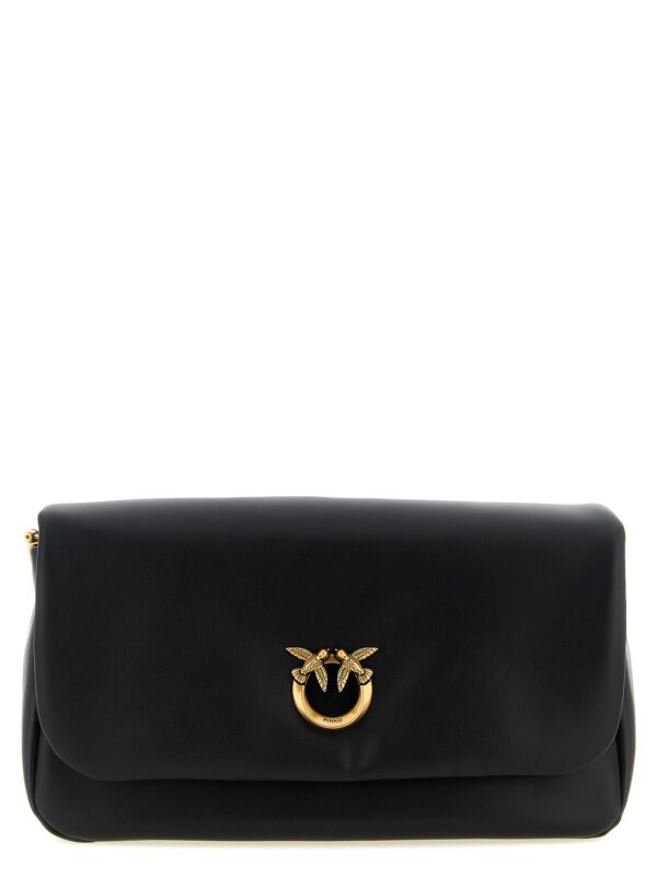 Black Lamb Leather Crossbody Bag