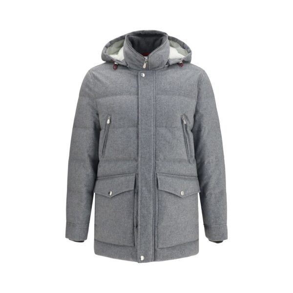 Gray Wool Oves Aries Full-Length Jacket