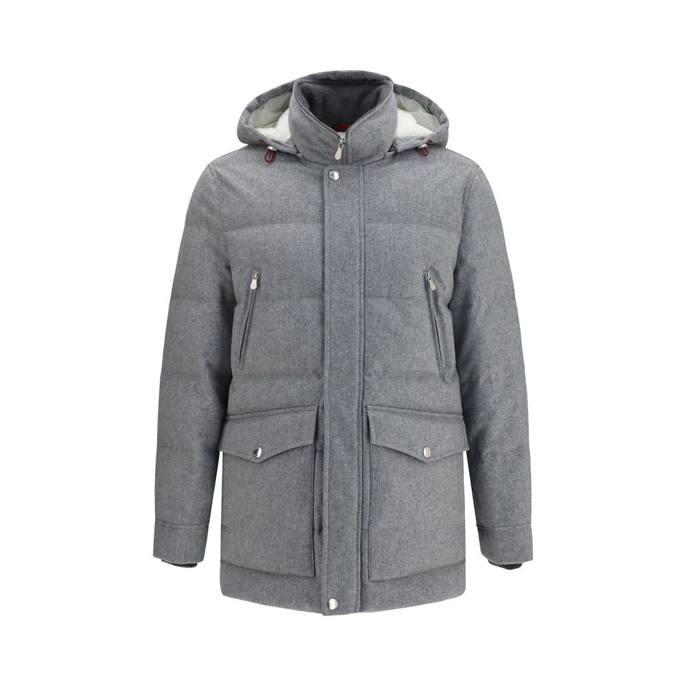 Gray Wool Oves Aries Full Length Jacket