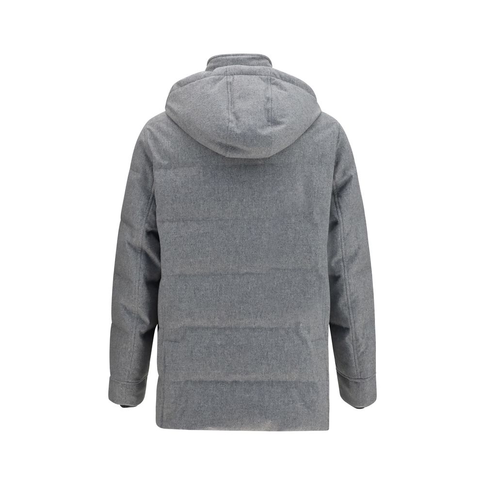 Gray Wool Oves Aries Full Length Jacket
