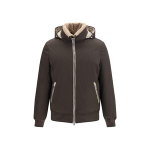 Brown Polyamide Bomber