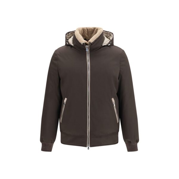 Brown Polyamide Bomber