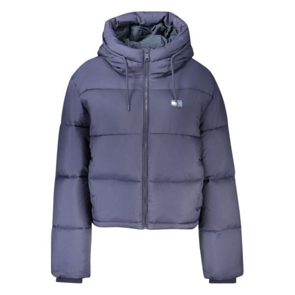 Blue Polyester Womens Jacket