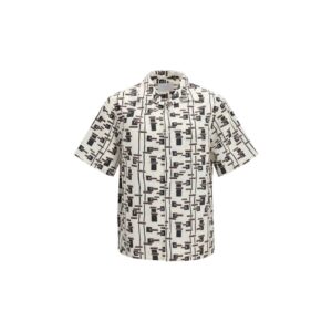 Beige Cotton Pattern Shirt
