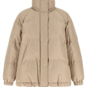 Beige Cotton Full Length Jacket