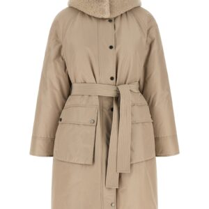 Beige Cotton Coat