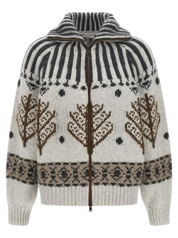 Multicolor Cashmere Cardigan