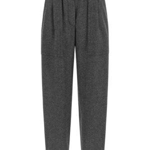 Gray Virgin Wool Cargo Pants