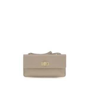 Beige Calf Leather Bos Taurus Wallet