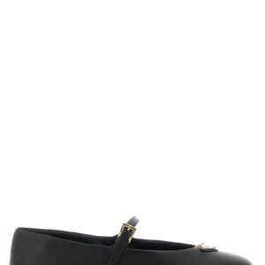 Black Lamb Leather Ballet Flats