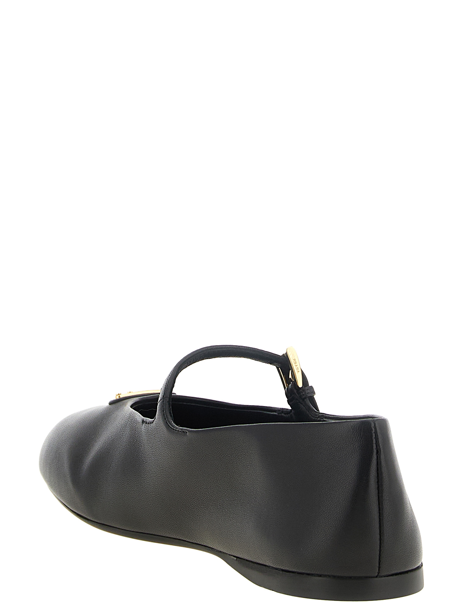 Black Lamb Leather Ballet Flats