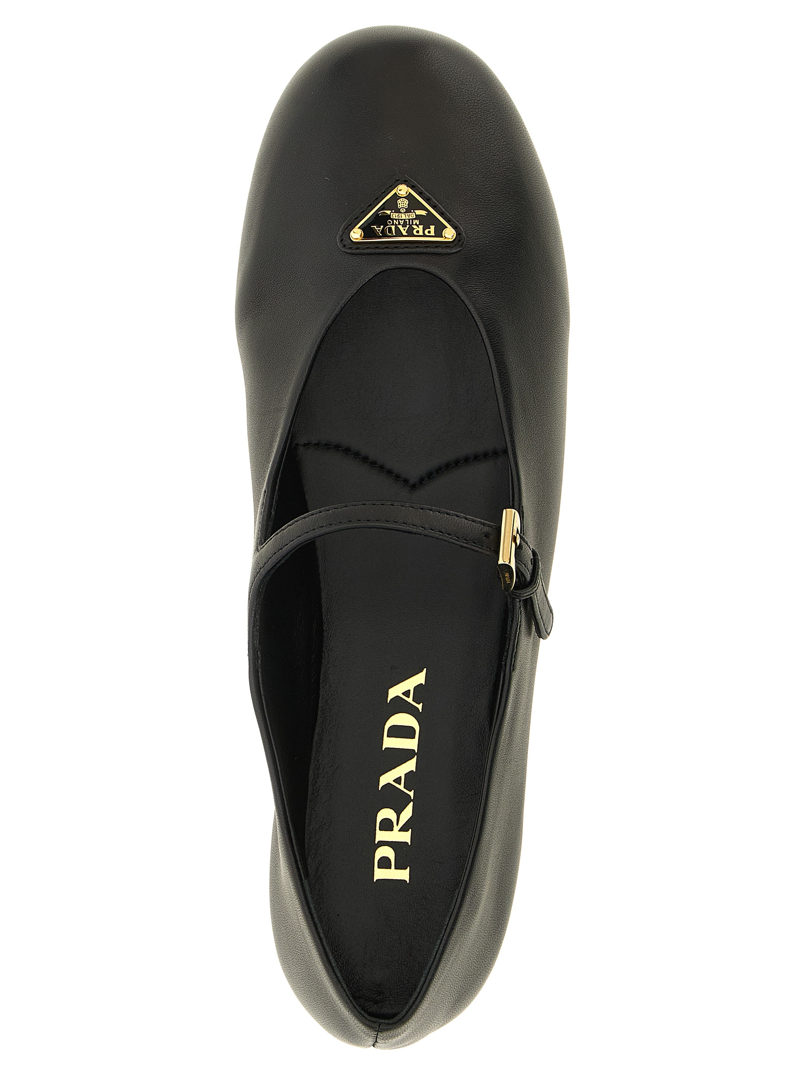 Black Lamb Leather Ballet Flats