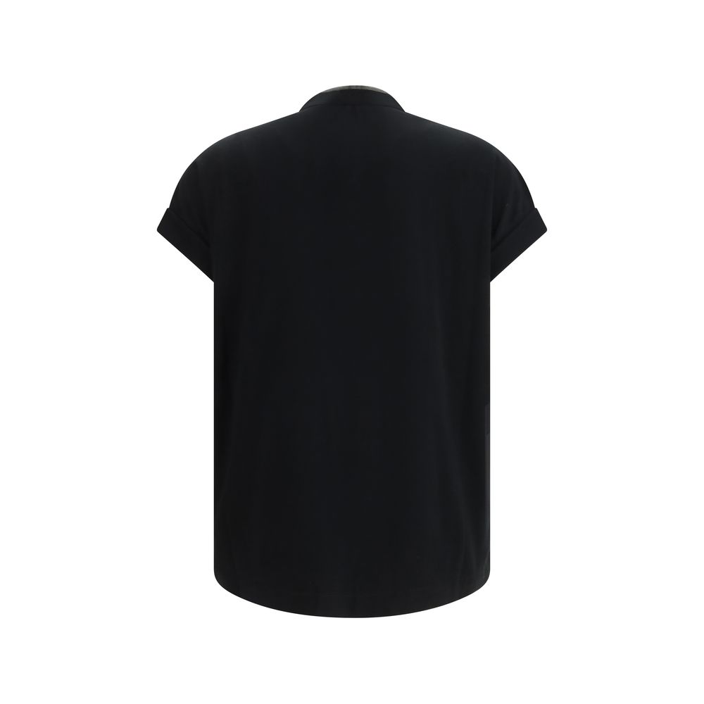 Black Cotton T Shirt