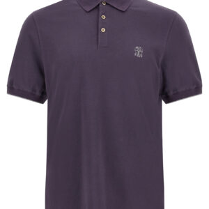 Purple Cotton Polo Shirt