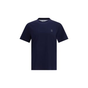 Blue Cotton T Shirt