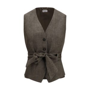 Brown Linen Blazer