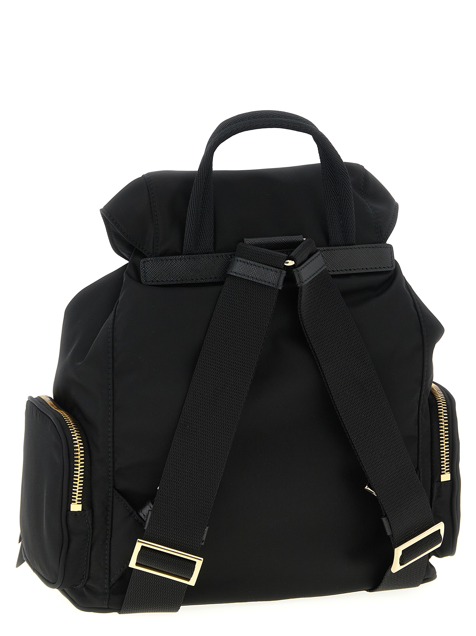 Black Recycled Polyamide Backpack
