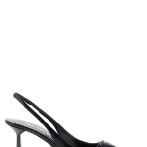 Black Calfskin High Heel Pumps