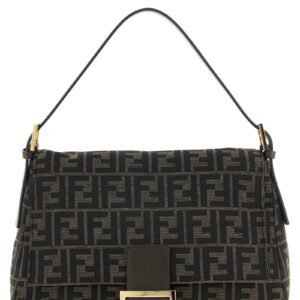 Brown Polyester Shoulder Bag