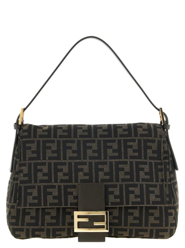 Brown Polyester Shoulder Bag
