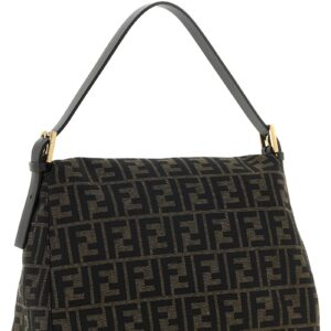 Brown Polyester Shoulder Bag