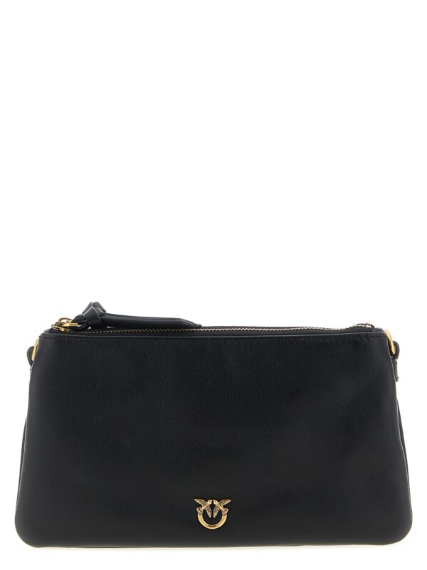 Black Calfskin Crossbody Bag