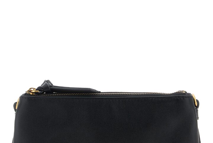 Brown Polyester Shoulder Bag