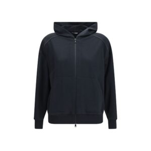 Black Cotton Sweatshirt