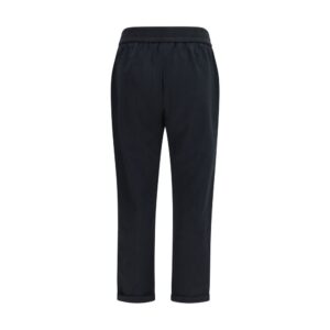 Black Cotton Athletic Pants