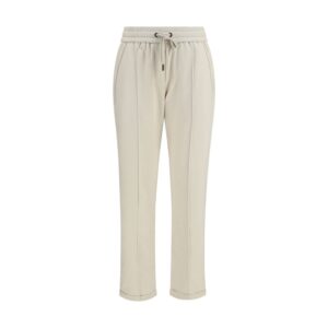 Beige Cotton Joggers (Workout Pants)