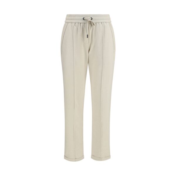 Beige Cotton Joggers (Workout Pants)