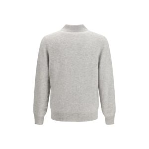 Gray Cashmere Polo Shirt