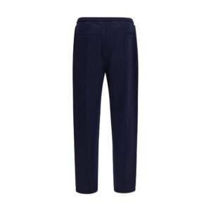 Blue Cotton Athletic Pants