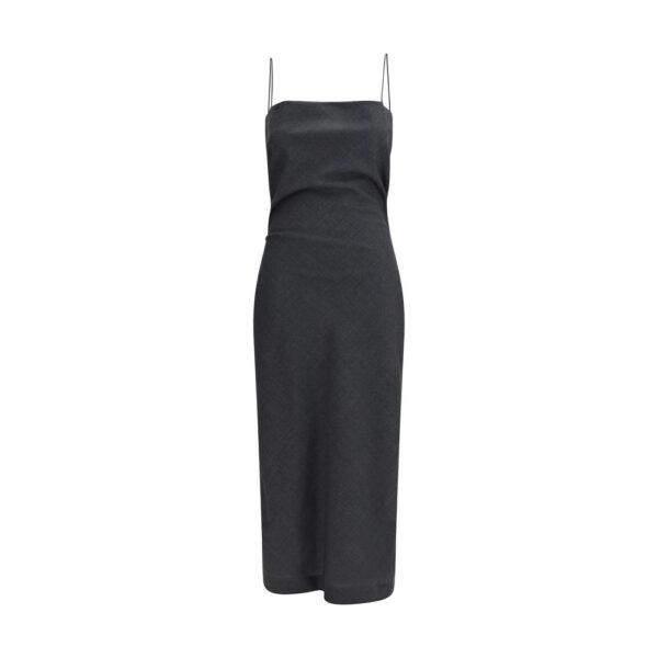 Gray Wool Oves Aries Cocktail Dress