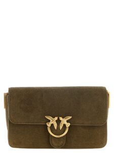 Bicolor Calfskin Shoulder Bag