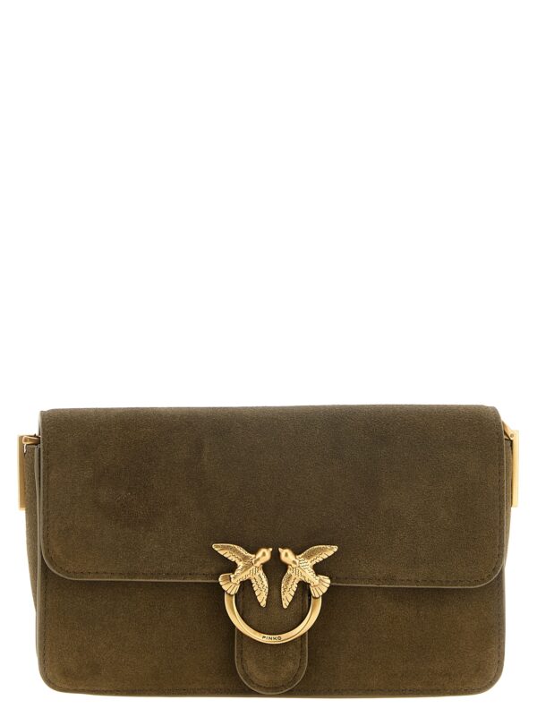 Bicolor Calfskin Shoulder Bag