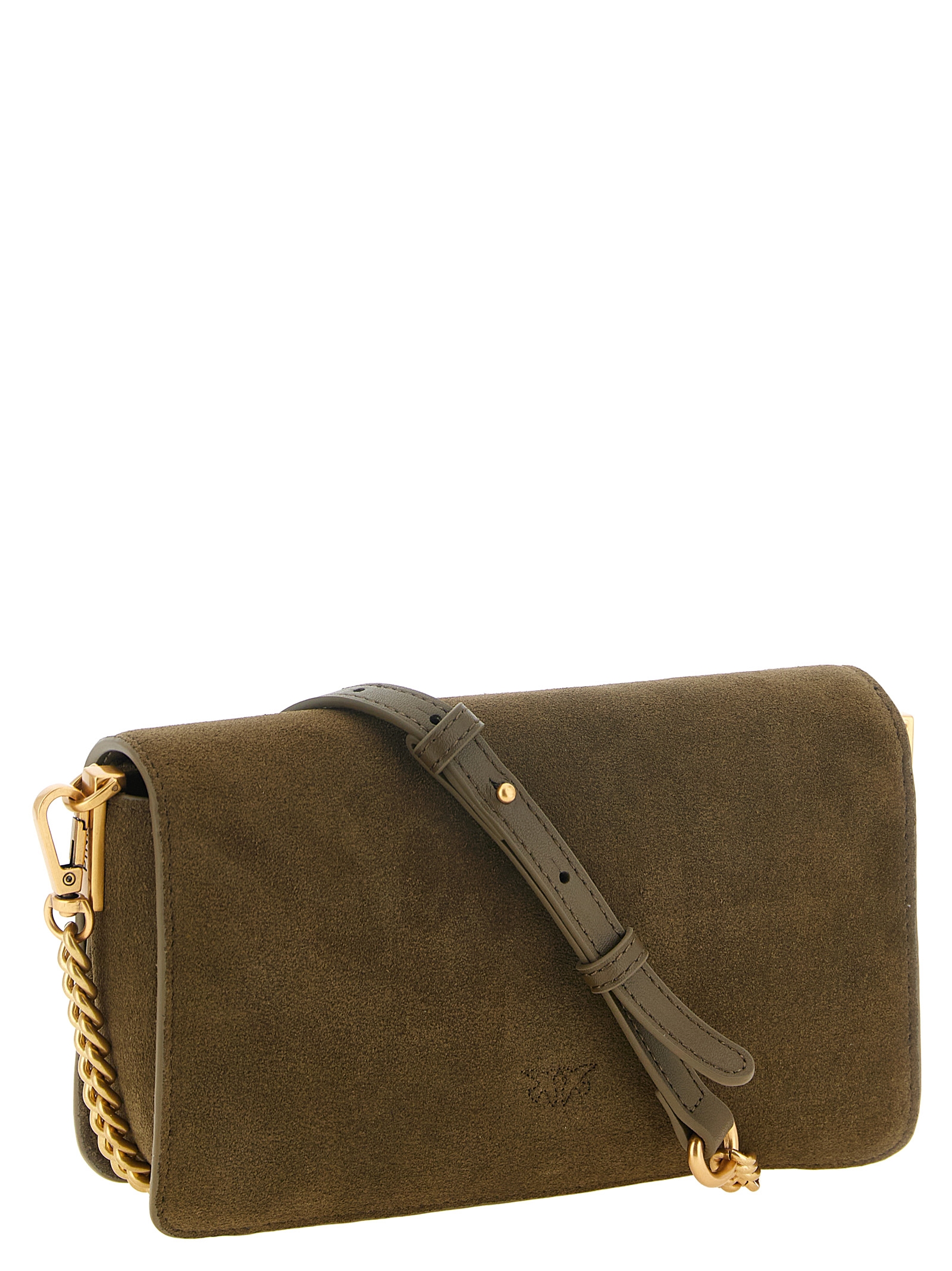 Bicolor Calfskin Shoulder Bag