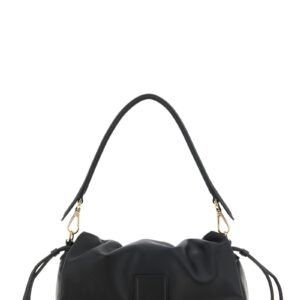 Black Lamb Leather Handbag