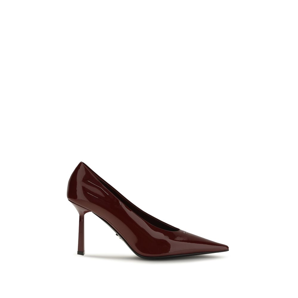 Bordeaux Goatskin High Heel Pumps