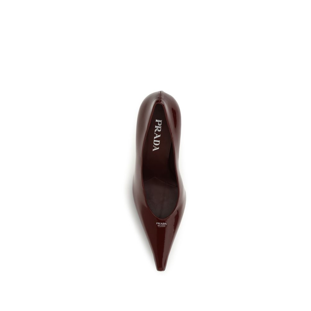 Bordeaux Goatskin High Heel Pumps