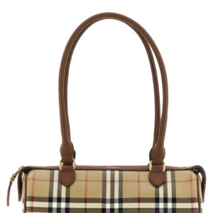Beige Cotton Shoulder Bag