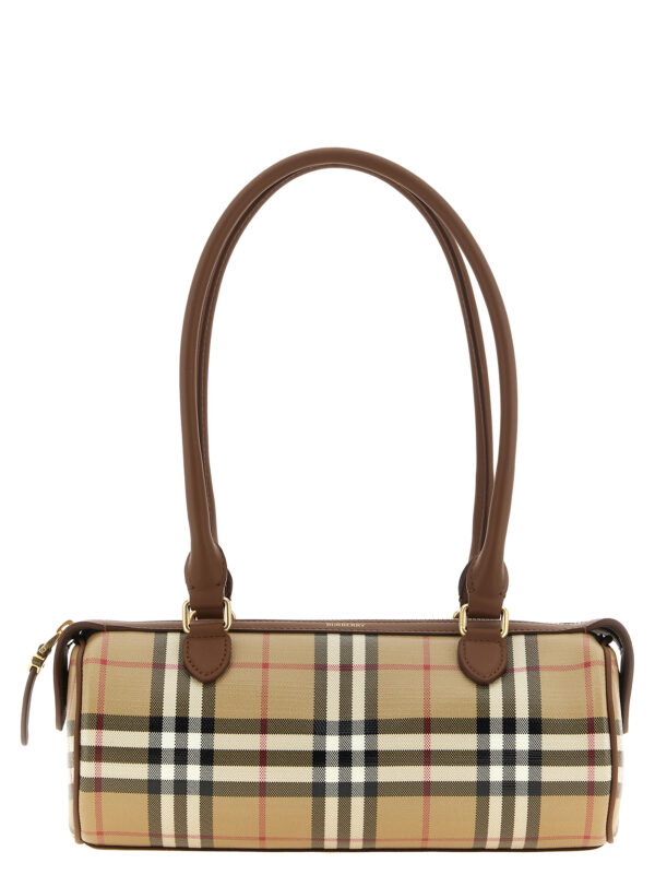 Beige Cotton Shoulder Bag
