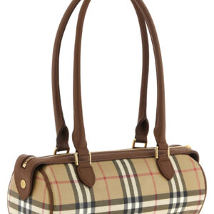 Beige Cotton Shoulder Bag