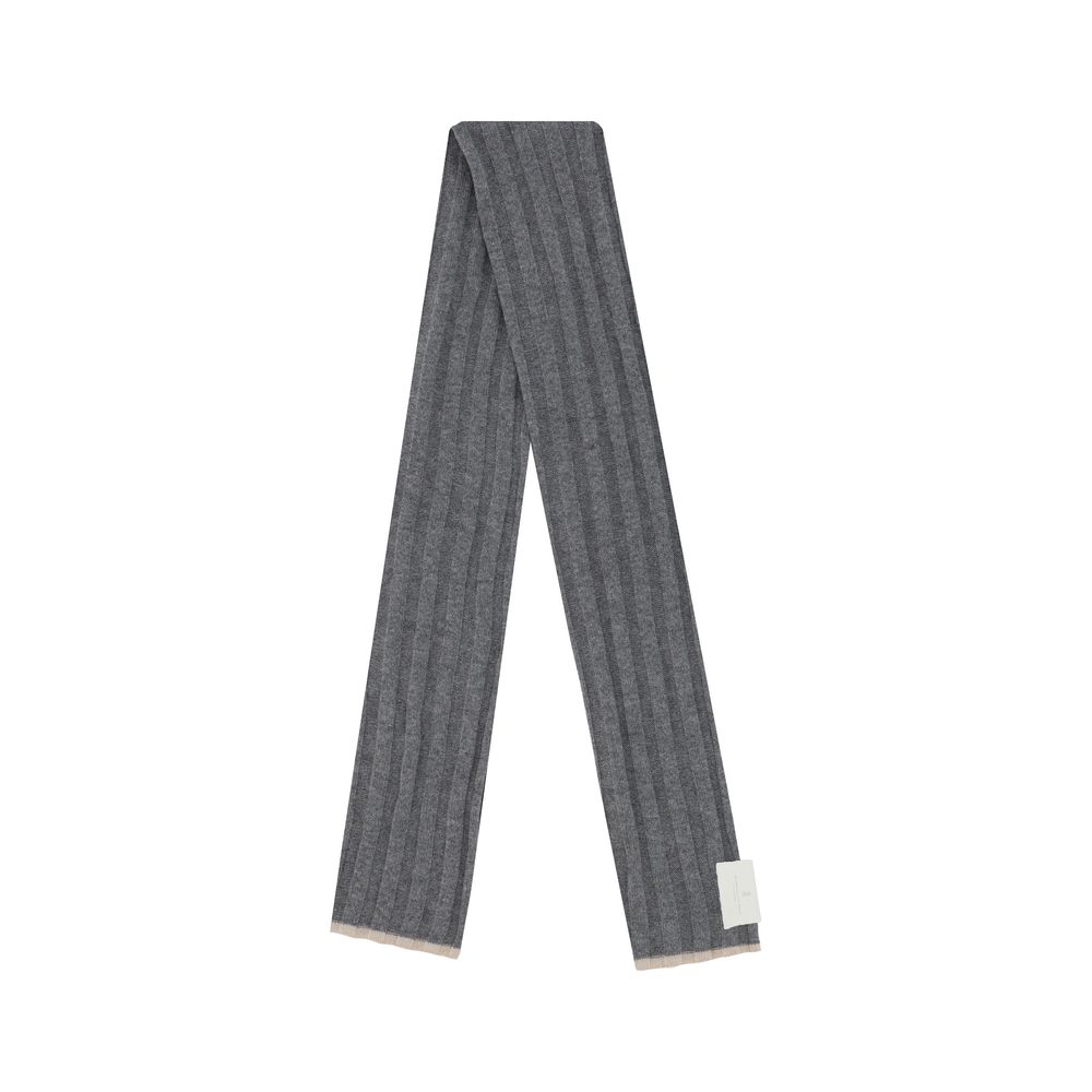 Gray Cashmere Scarf