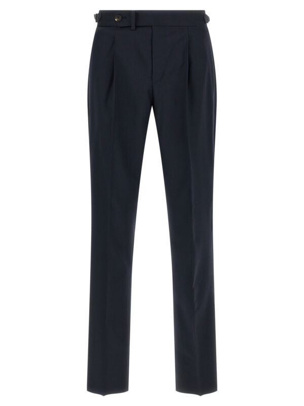 Blue Wool Dress Pants