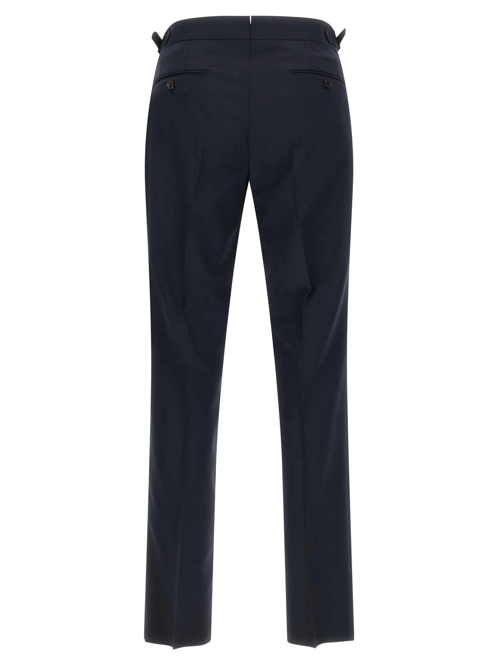 Blue Wool Dress Pants