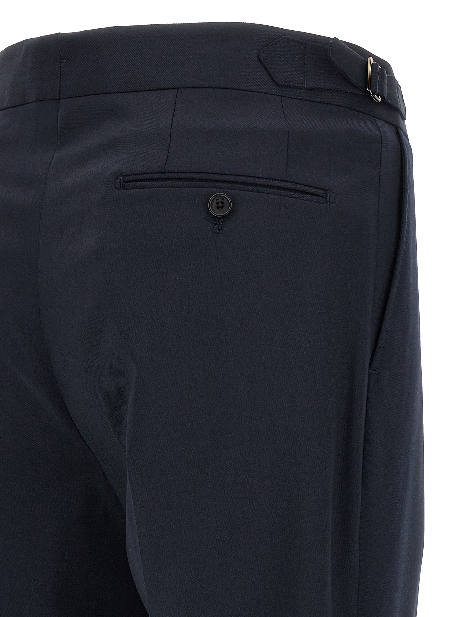 Blue Wool Dress Pants