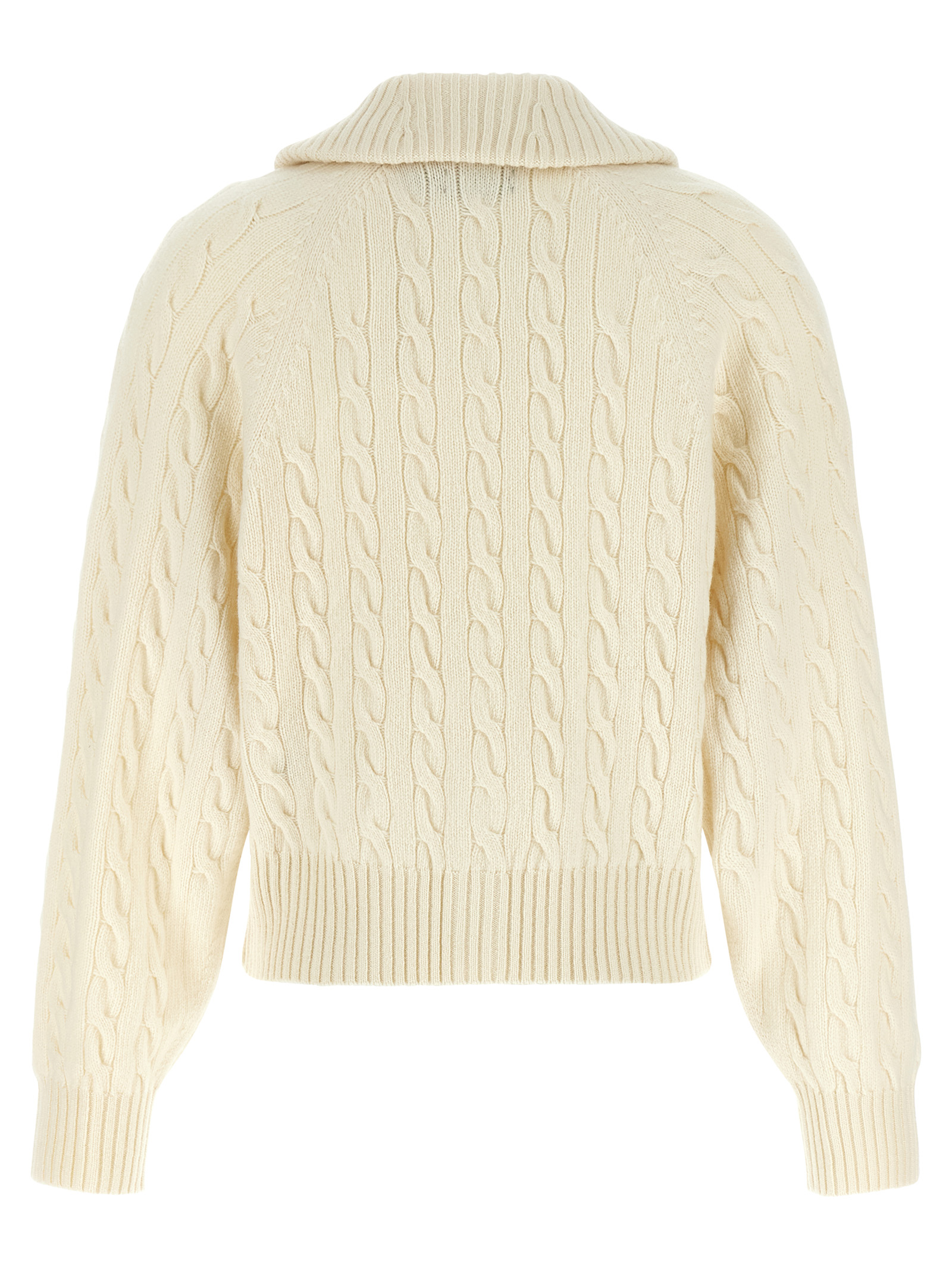 White Wool Cardigan